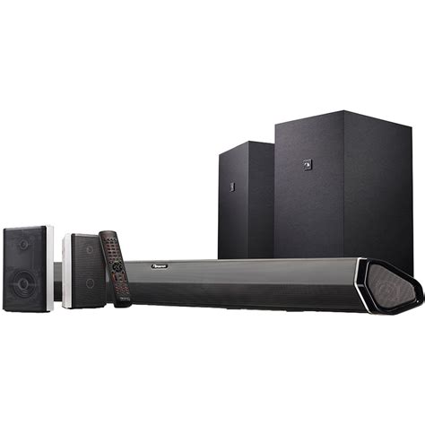 2 Immersive Sound Bar with 13 High-Performance Speakers, Dolby Atmos, DTS:X, Wireless Subwoofer, Adaptive Height Speakers and Alexa. . Nakamichi shockwafe